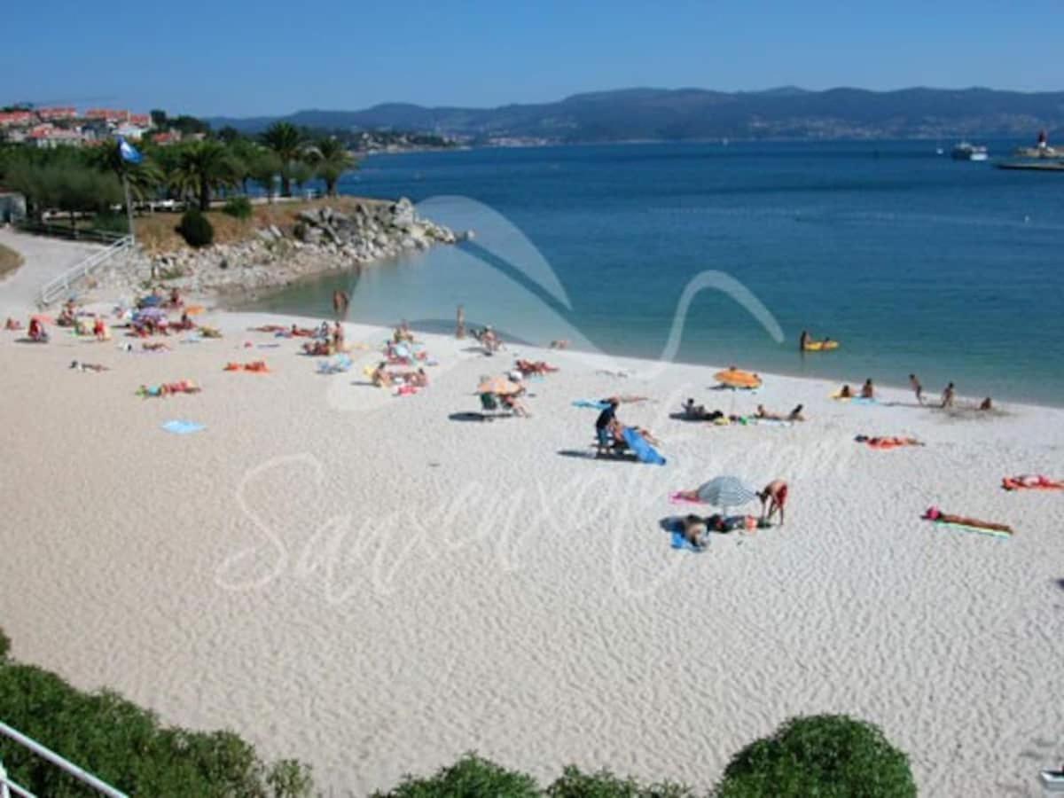 Sanxenxo Centro,30 M De La Playa Apartamento Exterior foto